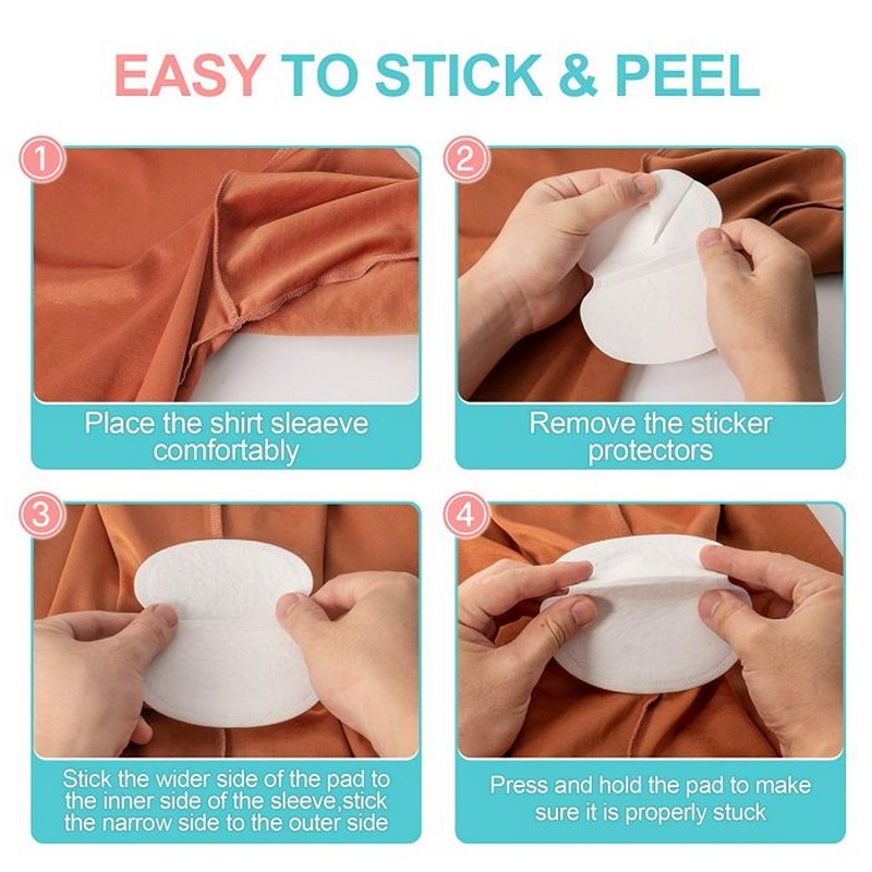 10 Pcs Breathable Sweat Pads For Women Comfortable Disposable Underarm Pads For Sweat Protection And Daily Freshness