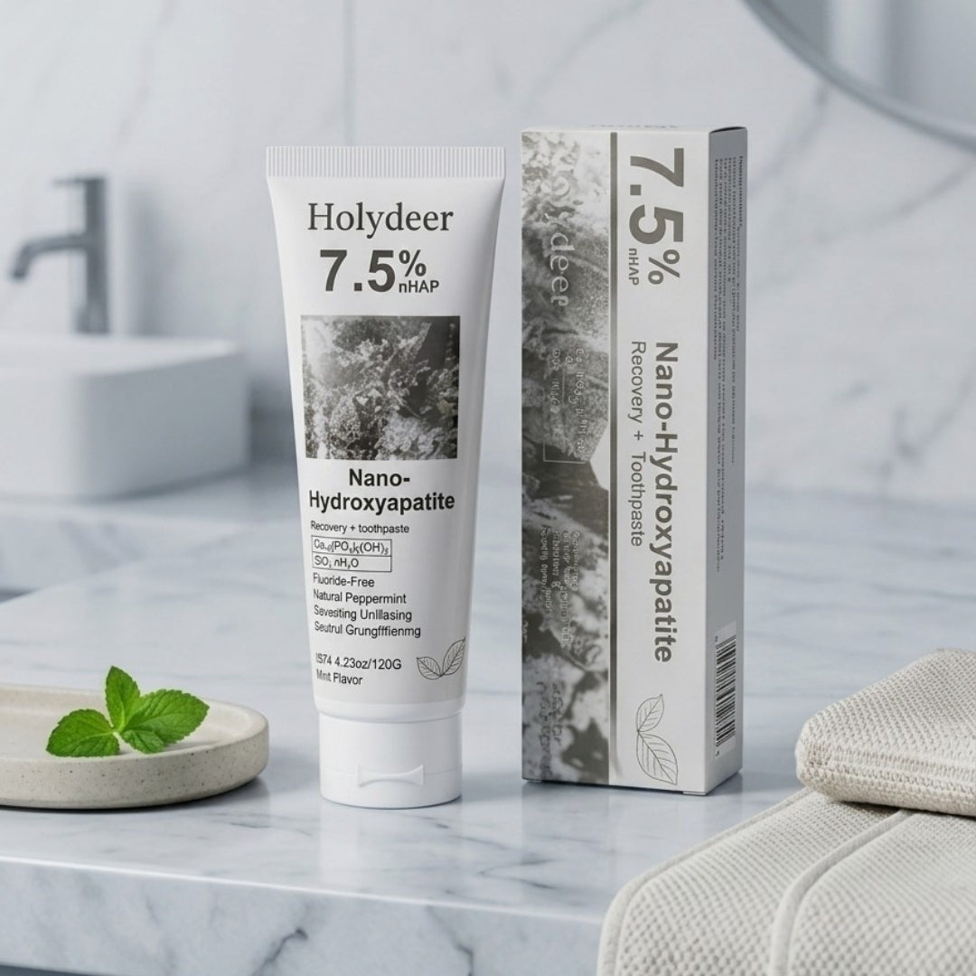 Holydeer Recovery Toothpaste | 7.5% Nano-Hydroxyapatite For Enamel Repair & Whitening - 120Gram