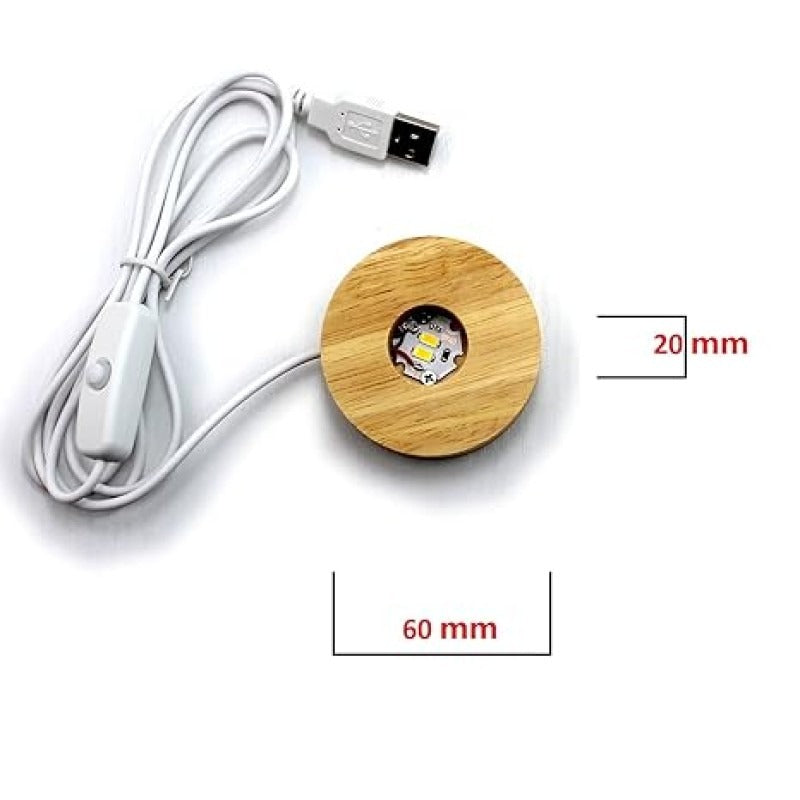 1 Pc USB LED Galaxy Crystal Ball Lamp | 3D Planet Moon Night Light | Bedroom & Party Home Decor