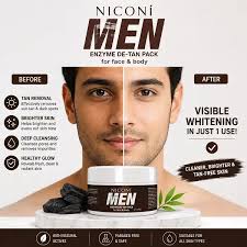 Niconi Men Enzyme De-Tan Cream | Tan Remova