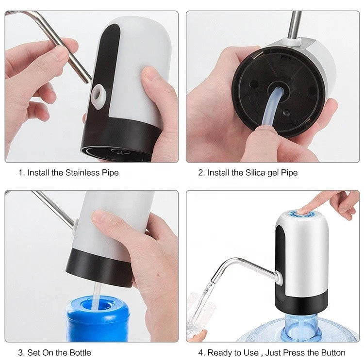 USB Rechargeable Automatic Water Bottle Pump