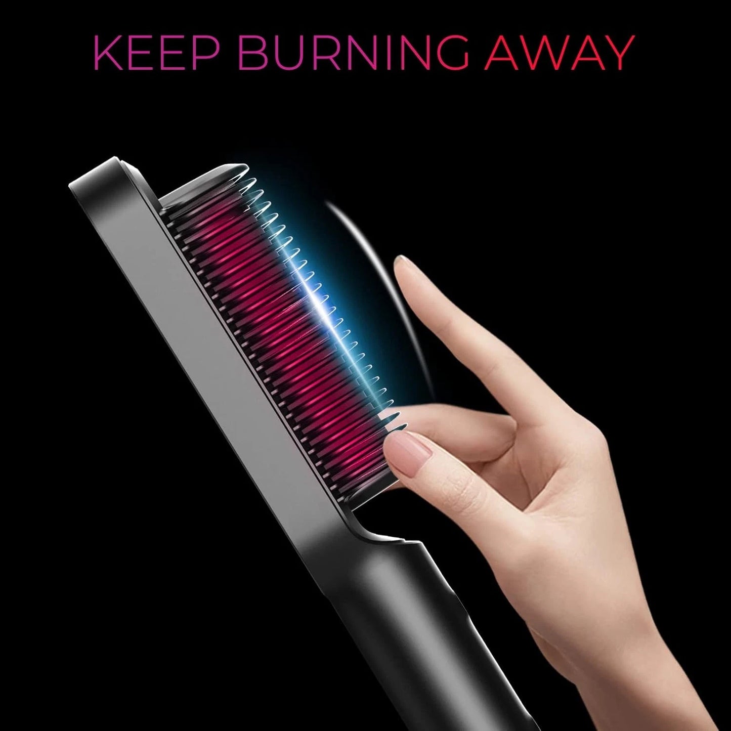 Hair Straightener Brush – Fast Heating, Smooth Styling